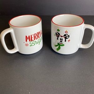 Disney’s Mickey Mouse Merry & Bright, Set of 2 Christmas Mugs